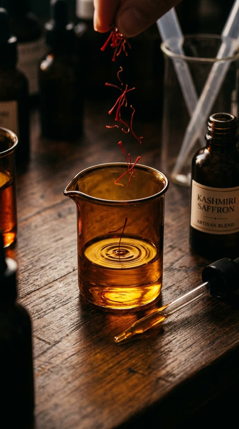 Crimson Alchemy: Kashmiri Saffron Infusion